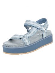 Steve Madden Sandały w kolorze błękitnym rozmiar: 41. Niebieskie sandały damskie Steve Madden, bez wzorów, bez obcasa, na platformie, bez zapięcia. Za 217.99 zł.