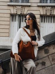 Maison héritage PARIS Skórzany shopper bag "Ori" w kolorze karmelowym - 45 x 35 cm rozmiar: onesize. Brązowe shopper bag maison héritage PARIS, bez wzorów, z materiału, na ramię, bez dodatków. Za 304.99 zł.