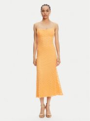 BARDOT Sukienka koktajlowa Adoni 57998DB1 Pomarańczowy Regular Fit. Brązowe sukienki damskie Bardot, bez wzorów, z syntetyku, wizytowe, bez ramiączek. Za 489.99 zł.
