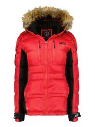 Canadian Peak Kurtka zimowa w kolorze czerwonym rozmiar: XL. Czerwone kurtki damskie Canadian Peak, na zimę, xl, bez wzorów, z puchu, bez kaptura. Za 300.08 zł.