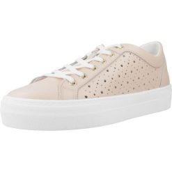 Buty GEOX D CLAUDIN Rose. Brązowe obuwie trekkingowe damskie Geox, ze skóry, bez zapięcia. Za 334.99 zł.