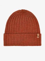 Czapka Fjallraven Byron Hat Thin - autumn leaf. Czerwone czapki damskie Fjällräven, na zimę, bez wzorów, z materiału. Za 226.35 zł.