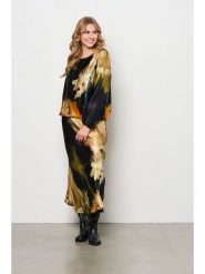 &Co Woman Spódnica "Bibbi" w kolorze granatowo-jasnobrązowym rozmiar: S. Czarne spódnice damskie &Co Woman, na co dzień, s, bez wzorów, z wiskozy, midi. Za 220.95 zł.