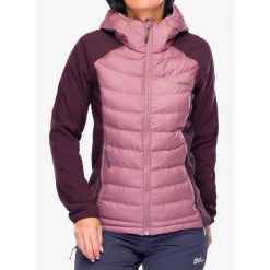 Kurtka ocieplana damska Columbia Powder Lite II Hybrid Hooded Jacket. Czerwone kurtki damskie Columbia, bez wzorów, bez kaptura. Za 358.81 zł.