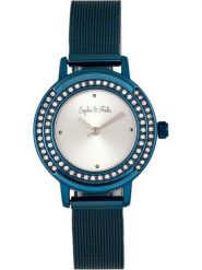 Sophie & Freda Zegarek kwarcowy "Cambridge" w kolorze srebrno-niebieskim rozmiar: onesize. Niebieskie, analogowe zegarki damskie Sophie & Freda. Za 211.31 zł.