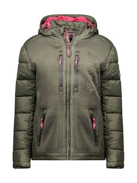 Canadian Peak Kurtka zimowa "Beachweak" w kolorze khaki rozmiar: M. Brązowe kurtki damskie Canadian Peak, na zimę, m, bez wzorów, z puchu, bez kaptura. Za 299.95 zł.