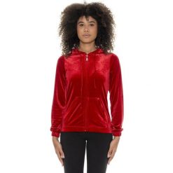 Bluza z kaptur na co dzień na siłownię. Czerwone bluzy damskie LEONE 1947 APPAREL, bez wzorów, z poliesteru, bez kaptura. Za 191.56 zł.