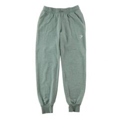 Second life - Spodnie dresowe damskie Gymshark do biegania szare - Jak nowy. Szare spodnie sportowe damskie Gymshark, l, bez wzorów, z dresówki, z obniżonym stanem, do biegania. Za 106.46 zł.