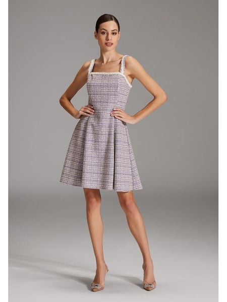 SWING Sukienka w kolorze szarym rozmiar: 36. Szare sukienki damskie Swing, bez wzorów, bez ramiączek. Za 235.50 zł.