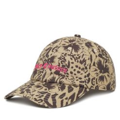 Czapka z daszkiem Juicy Couture. Brązowe czapki z daszkiem damskie Juicy Couture, bez wzorów. Za 89.99 zł.