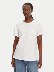 Liu Jo T-Shirt WA5140 JS904 Biały Regular Fit. Białe t-shirty damskie Liu Jo, xs, bez wzorów, z bawełny, bez kołnierzyka. Za 229.99 zł.