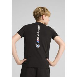 Młodzieżowa koszulka BMW M Motorsport ESS+ z logo PUMA Black. Czarna koszulki sportowe damskie Puma, m, bez wzorów, bez ramiączek. Za 129.00 zł.