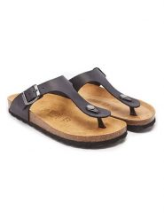 Mandel Skórzane japonki "Blanca" w kolorze czarnym rozmiar: 37. Czarne klapki damskie Mandel, bez wzorów, bez obcasa, bez zapięcia. Za 130.99 zł.