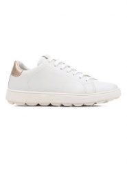 Geox Sneakersy "Spherica Ecub" w kolorze białym rozmiar: 40. Białe obuwie sportowe damskie Geox, z materiału, bez zapięcia. Za 338.21 zł.