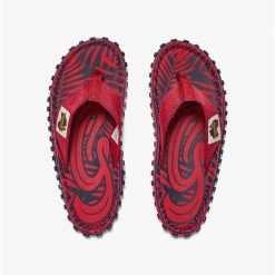 Japonki GUMBIES ISLANDER FLIP-FLOPS UNISEX. Czerwone klapki damskie Gumbies, bez wzorów, bez obcasa, bez zapięcia. Za 94.99 zł.