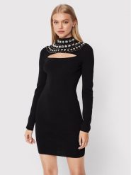 Pinko Sukienka koktajlowa Caffelatte 1G184Z A02G Czarny Regular Fit. Czarne sukienki damskie Pinko, bez wzorów, z syntetyku, wizytowe, bez ramiączek. Za 2,069.00 zł.