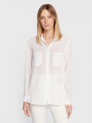 Seafolly Koszula Beachedit 54795-TO Biały Regular Fit. Białe koszule damskie Seafolly, bez wzorów, z bawełny, bez kołnierzyka, bez ramiączek. Za 219.99 zł.