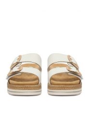 Remonte Klapki CEO-D0Q66-80 Écru. Klapki damskie Remonte, bez wzorów, ze skóry, bez obcasa, bez zapięcia. Za 369.99 zł.