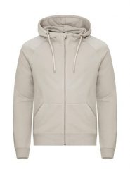 Clique Miami PRO Hoody Full Zip - bluza z kapturem – Stone. Brązowe bluzy damskie CLIQUE, xs, bez wzorów, z bawełny, z kapturem. Za 223.02 zł.
