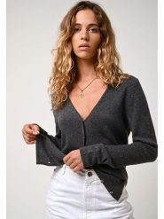 AUTHENTIC CASHMERE Kaszmirowy kardigan "Chalais" w kolorze antracytowym rozmiar: L. Czarne kardigany damskie AUTHENTIC CASHMERE, l, bez wzorów, z kaszmiru. Za 283.48 zł.