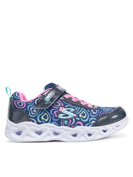 Skechers Sneakersy Heart Lights-Boogie Love 303257L/NVMT Granatowy. Niebieskie buty sportowe dziewczęce Skechers, bez wzorów, z materiału, bez zapięcia. Za 189.99 zł.