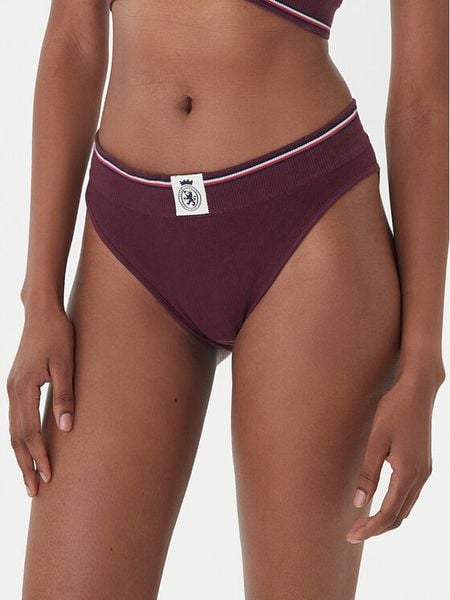 Tommy Hilfiger Figi klasyczne UW0UW06064 Bordowy. Czerwone figi Tommy Hilfiger, bez wzorów, z bawełny. Za 89.99 zł.