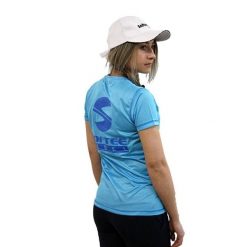 Softee Padel Zero Woman T -shirt Azul Celeste. Niebieskie bluzki damskie Softee, s, bez wzorów, bez kołnierzyka. Za 145.99 zł.