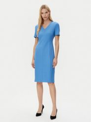 BOSS Sukienka codzienna Damaisa 50490044 Niebieski Slim Fit. Niebieskie sukienki damskie Boss, bez wzorów, z wiskozy, bez ramiączek. Za 779.99 zł.