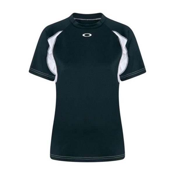 Oakley Koszulka Tech Mock Foa500573-02E. Czarne koszulki damskie Oakley, m, bez wzorów, bez kołnierzyka, bez ramiączek. Za 138.99 zł.
