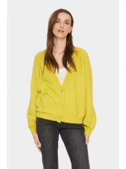 SAINT TROPEZ Kardigan "Saint Tropez" w kolorze zielonym rozmiar: XS. Zielone kardigany damskie Saint Tropez, xs, bez wzorów, ze splotem. Za 100.99 zł.