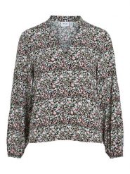 Vila Bluzka "Tullina" ze wzorem rozmiar: 38. Bluzki damskie Vila, s, bez wzorów, z wiskozy, klasyczne, bez kołnierzyka, bez ramiączek. Za 34.69 zł.