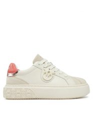 PINKO Sneakersy Yoko 13 SS0073 P021 Biały. Białe obuwie sportowe damskie Pinko, ze skóry, bez zapięcia. Za 849.99 zł.