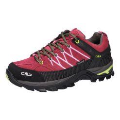 Buty trekkingowe damskie CMP Rigel Low Wp. Czerwone obuwie trekkingowe damskie CMP, bez zapięcia. Za 358.89 zł.