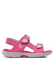 Timberland Sandały Moss Jump 2 Strap Sandal TB0A66SDEY51 Różowy. Czerwone sandały dziewczęce Timberland, ze skóry, bez obcasa, bez zapięcia. Za 199.99 zł.