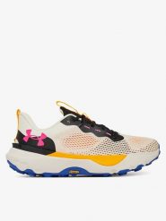 Under Armour Buty w kolorze beżowym ze wzorem do biegania rozmiar: 42,5. Brązowe obuwie sportowe damskie Under Armour, z materiału, bez zapięcia, do biegania. Za 332.24 zł.