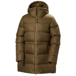 Parka damska z kapturem Helly Hansen Essence Down. Brązowe parki damskie Helly Hansen, na zimę, z kapturem. W wyprzedaży za 1,306.00 zł.