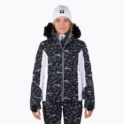 Kurtka narciarska Rossignol damska W Staci PR Puffy JKT czarna. Czarne kurtki damskie Rossignol, na zimę, l, bez wzorów, bez kaptura. Za 1,099.00 zł.