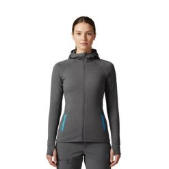 Damska kurtka Merino Ultra 300 - Kaptur. Szare kurtki damskie FJORK MERINO, na zimę, m, bez wzorów, z elastanu, z kapturem. Za 999.00 zł.
