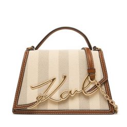 Torebka KARL LAGERFELD. Brązowe torebki klasyczne damskie KARL LAGERFELD, bez dodatków. Za 1,499.00 zł.