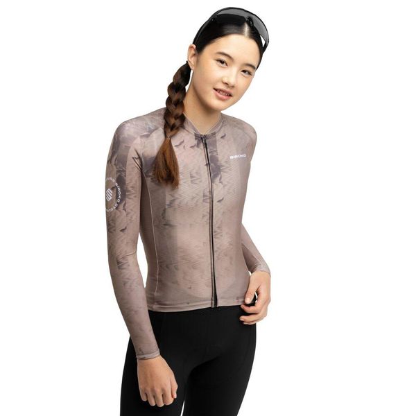 Damska koszulka rowerowa z krótkim rękawem Kolarstwo Siroko M2-W Joux. Brązowe koszulki damskie SIROKO, m, bez wzorów, bez kołnierzyka, bez ramiączek. Za 253.00 zł.