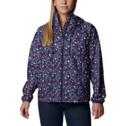 Płaszcz przeciwdeszczowy damski Columbia Flash Challenger Novelty Windbreaker. Niebieskie płaszcze damskie Columbia, s, bez wzorów, bez kaptura. Za 339.00 zł.