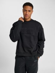 Bluza Hummel Boxy Logo. Czarne bluzy damskie Hummel, xl, bez wzorów, z bawełny, bez kaptura. Za 303.60 zł.