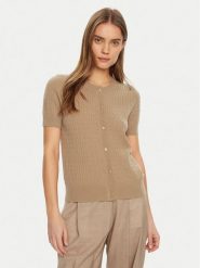 Tommy Hilfiger Kardigan WW0WW43958 Khaki Regular Fit. Brązowe kardigany damskie Tommy Hilfiger, s, bez wzorów, z syntetyku. Za 419.99 zł.