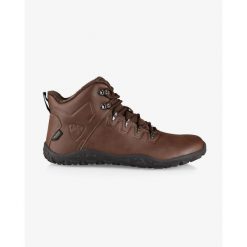 Buty outdoorowe Kilpi BARE HIGH WP-U do chodzenia boso. Brązowe obuwie trekkingowe damskie Kilpi, bez zapięcia. Za 628.61 zł.