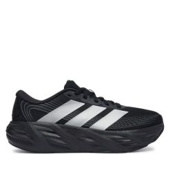 Buty do biegania adidas. Czarne obuwie sportowe damskie Adidas, bez zapięcia, do biegania. Za 239.99 zł.
