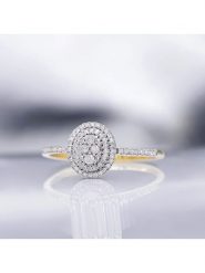 CARATELLI Złoty pierścionek "Beauty Queen" z diamentami rozmiar: 54. Żółte pierścionki damskie CARATELLI, z diamentem, złote. Za 1,352.13 zł.