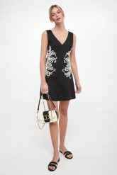 Sukienka lniana mini TWINSET U&B. Sukienki damskie Twinset U&B, bez wzorów, bez ramiączek. Za 1,089.00 zł.