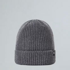 Czapka zimowa The North Face FISHERMAN BEANIE. Szare czapki damskie The North Face, na zimę, bez wzorów. W wyprzedaży za 99.00 zł.