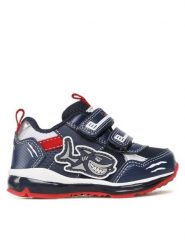Geox Sneakersy B Todo Boy B2584A014CEC0735 Granatowy. Niebieskie buty sportowe chłopięce Geox, ze skóry, bez zapięcia. Za 209.99 zł.