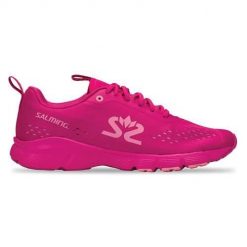 Buty do chodzenia damskie Salming Enroute 3. Czerwone obuwie sportowe damskie Salming, z materiału, bez zapięcia, trekkingowe. Za 501.00 zł.